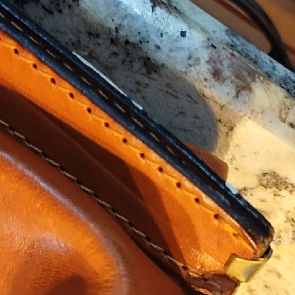 Genuine Vintage Romano Di Paolo Tan Leather Shoulder Bag - Picture 12 of 13